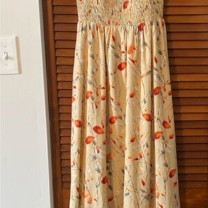 Baltic Born Cream Floral Maxi Dress